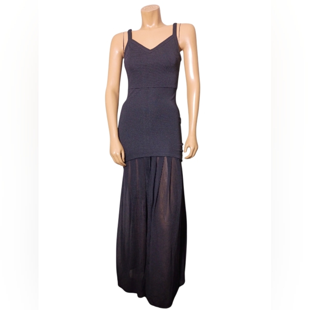 Elegant Black Maxi‎ Dress